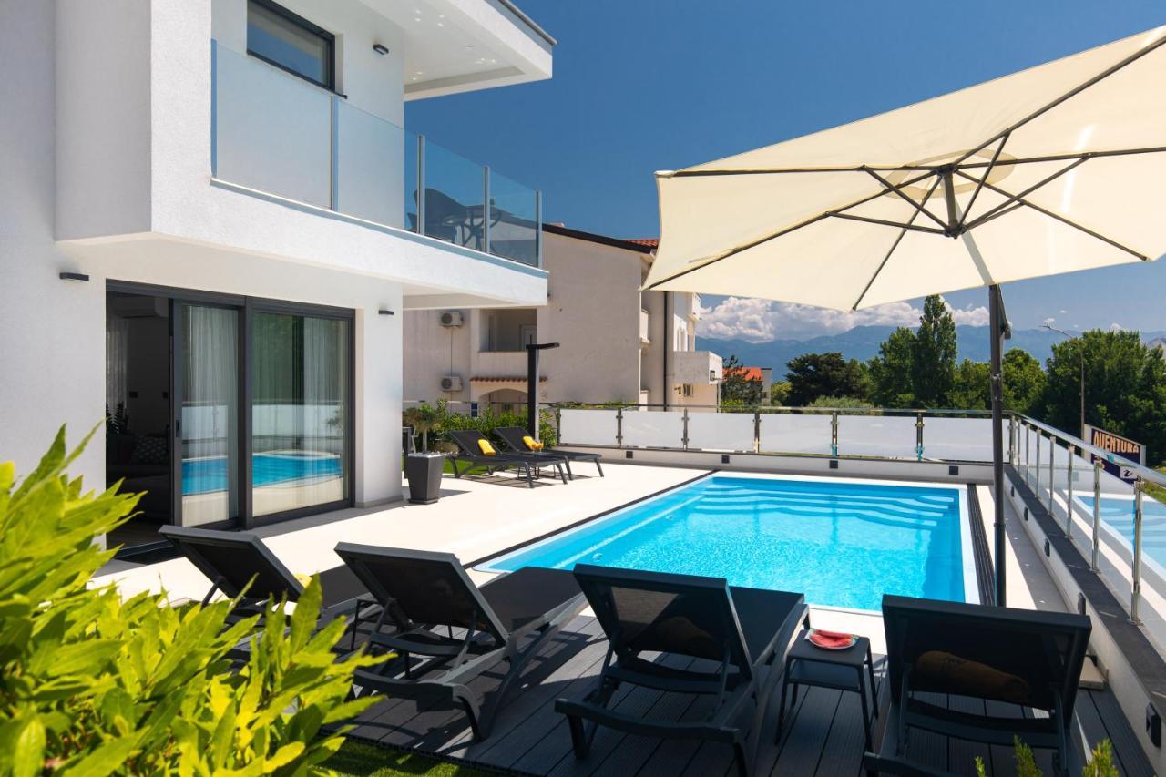 Villa Supernus With Heated Pool Baska  Bagian luar foto