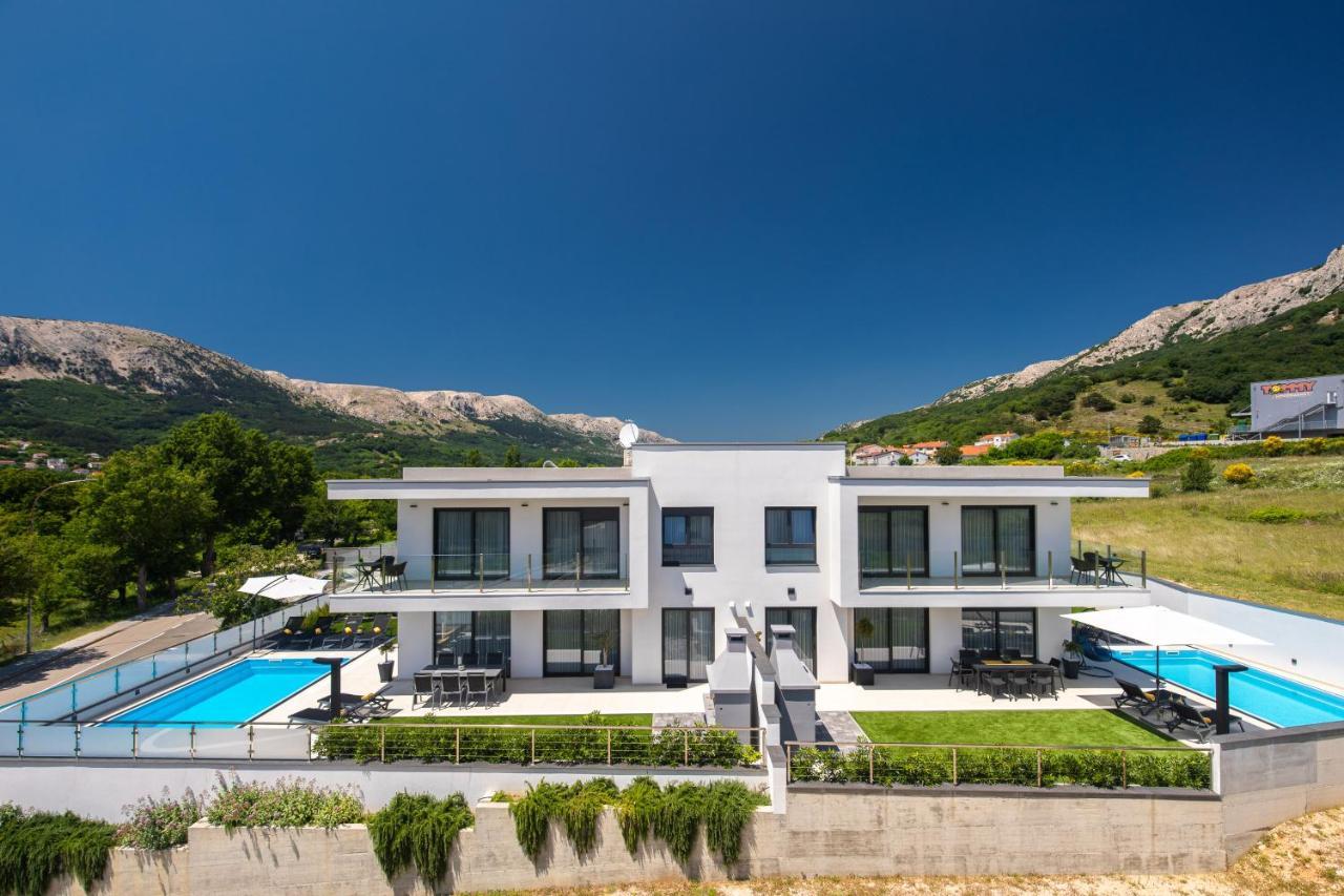 Villa Supernus With Heated Pool Baska  Bagian luar foto